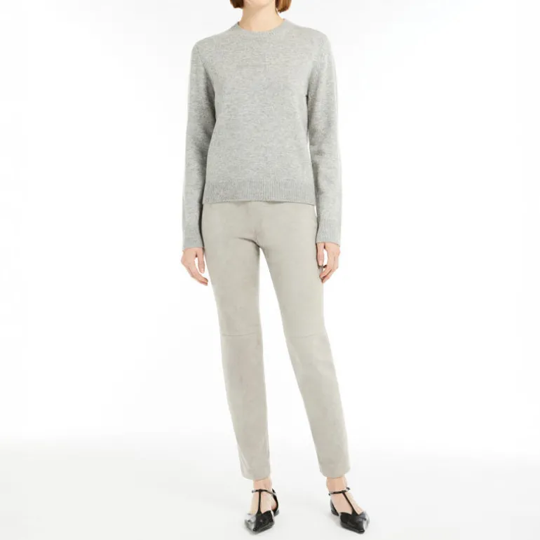 S MaxMara Fedora Sweater in Medium Grey