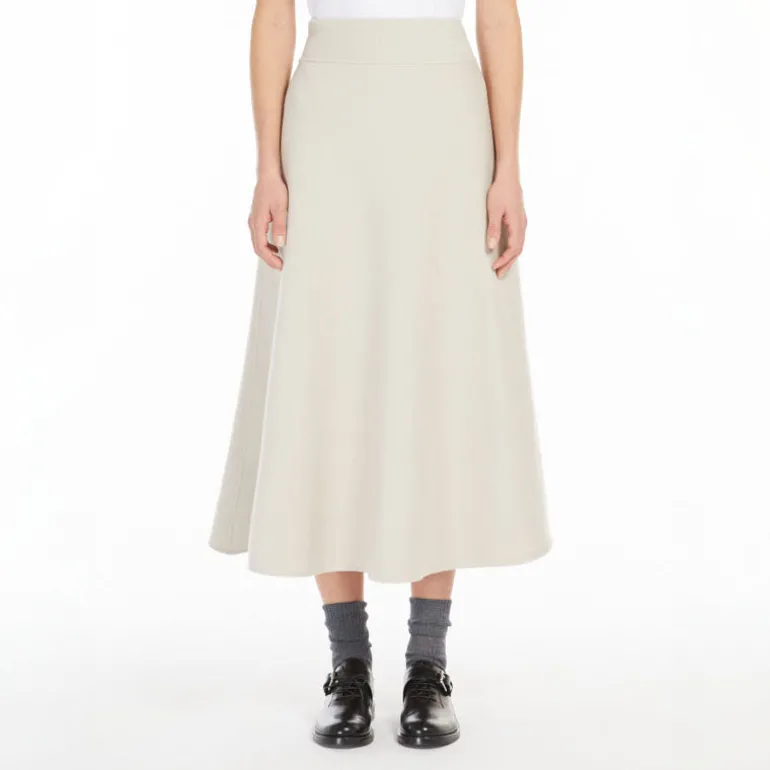 S MAXMARA Nevada Skirt in Ecru