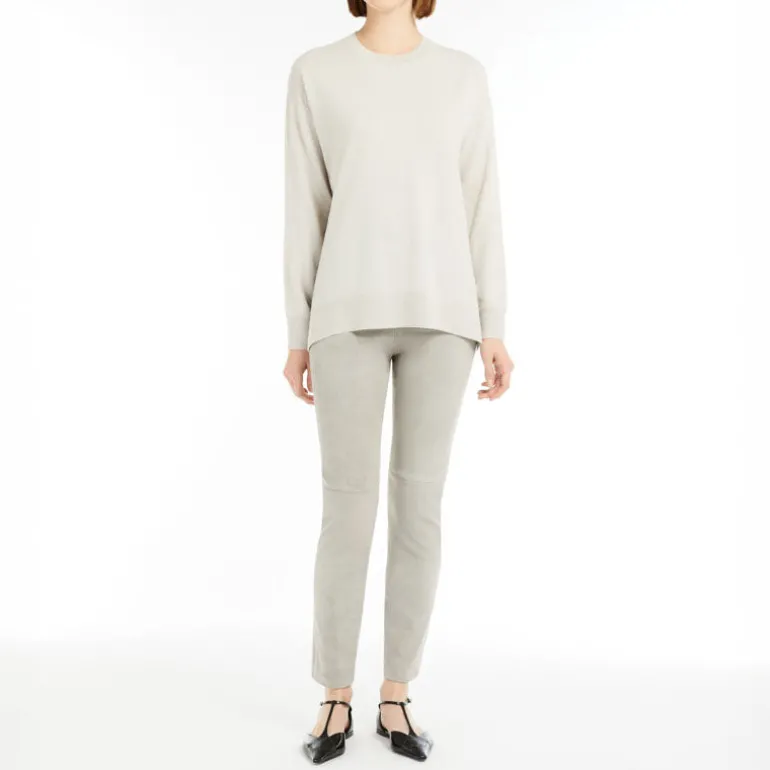 S MaxMara Verona Sweater in Pearl Grey