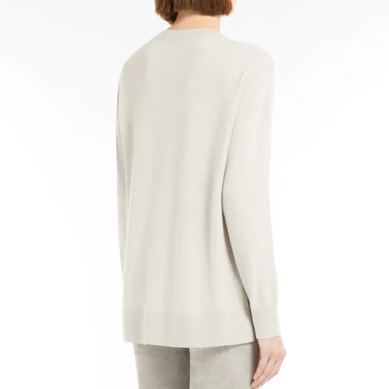 S MaxMara Verona Sweater in Pearl Grey
