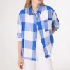 SACRECOEUR Elisa Shirt in Blue Check