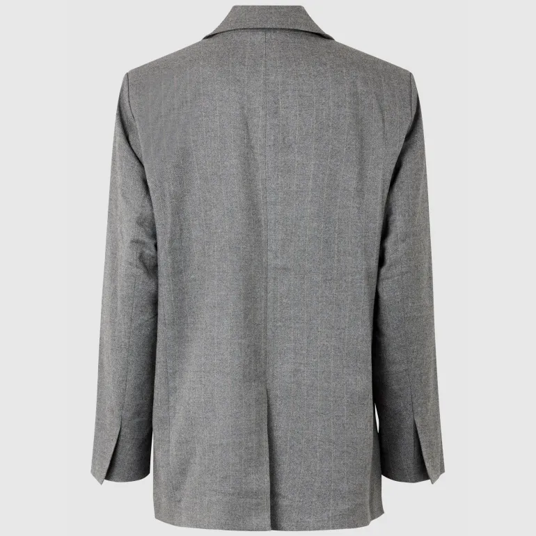 Second Female Holsye Blazer in Grey Melange | Collen & Clare