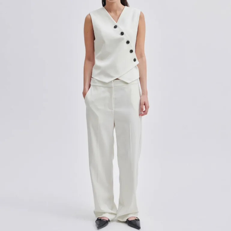 Second Female Kaleem Suit Trousers in Vaporous White