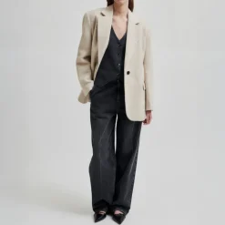 Second Female Sera Blazer in Beige Melange