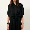 SESSUN Alfassa Night Tied Blouse in Black