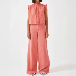 SEVENTY & MOCHI Dear Pablo Waistcoat in Mineral Red