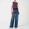 Seventy & Mochi Gracie Side Stripe Jeans in Pasadena Vintage