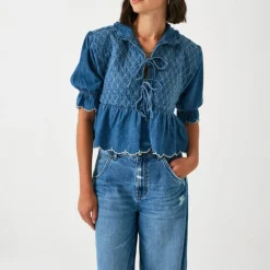 SEVENTY & MOCHI Heidi Blouse in Mid Vintage