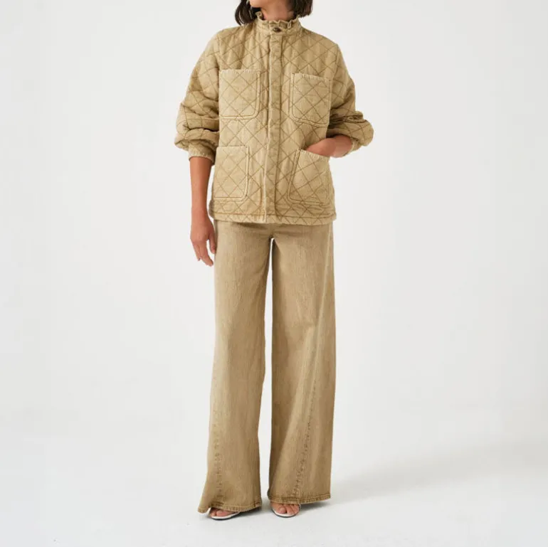 SEVENTY & MOCHI Quilted Pablo Jacket in Desert Sand