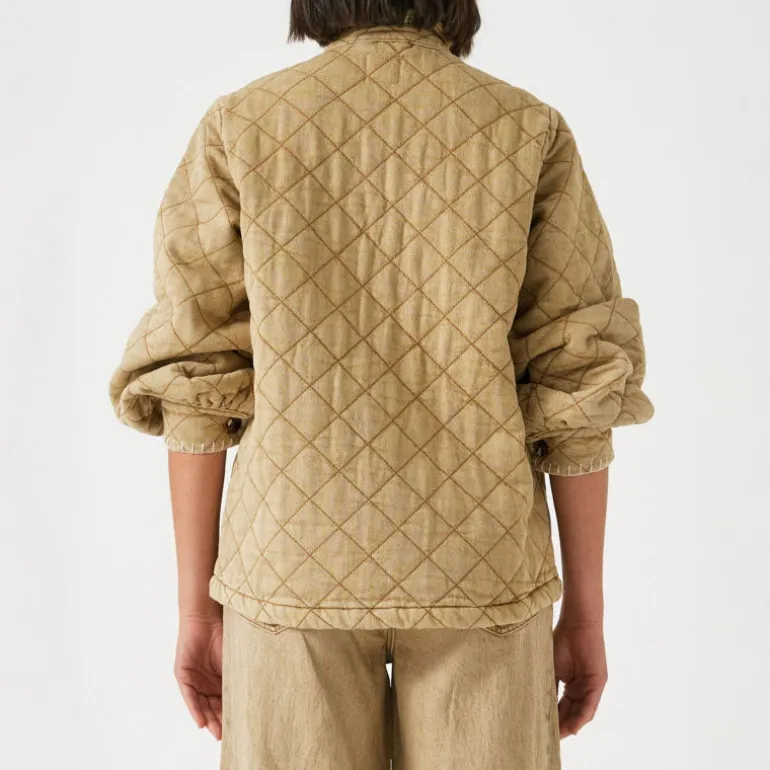 SEVENTY & MOCHI Quilted Pablo Jacket in Desert Sand