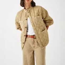 SEVENTY & MOCHI Quilted Pablo Jacket in Desert Sand