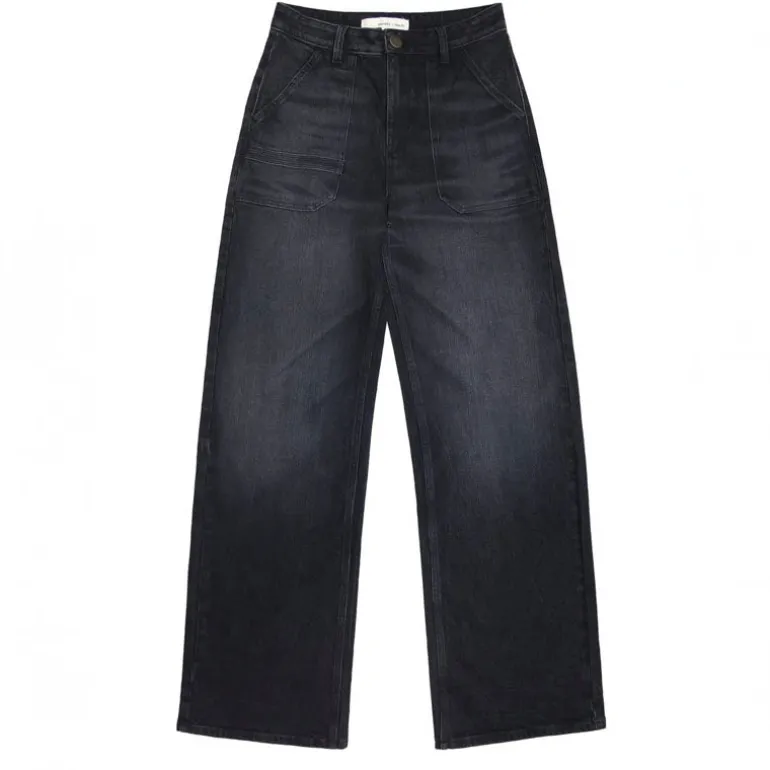 Seventy and Mochi Elodie Full Length Jean in Vintage Black