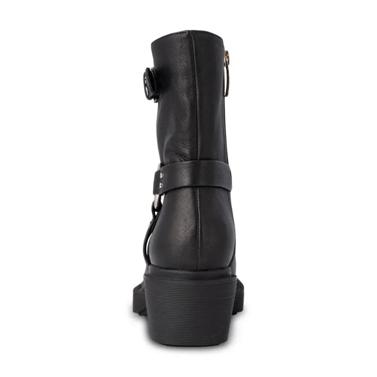 Shoe The Bear Amina Biker Boots in Black