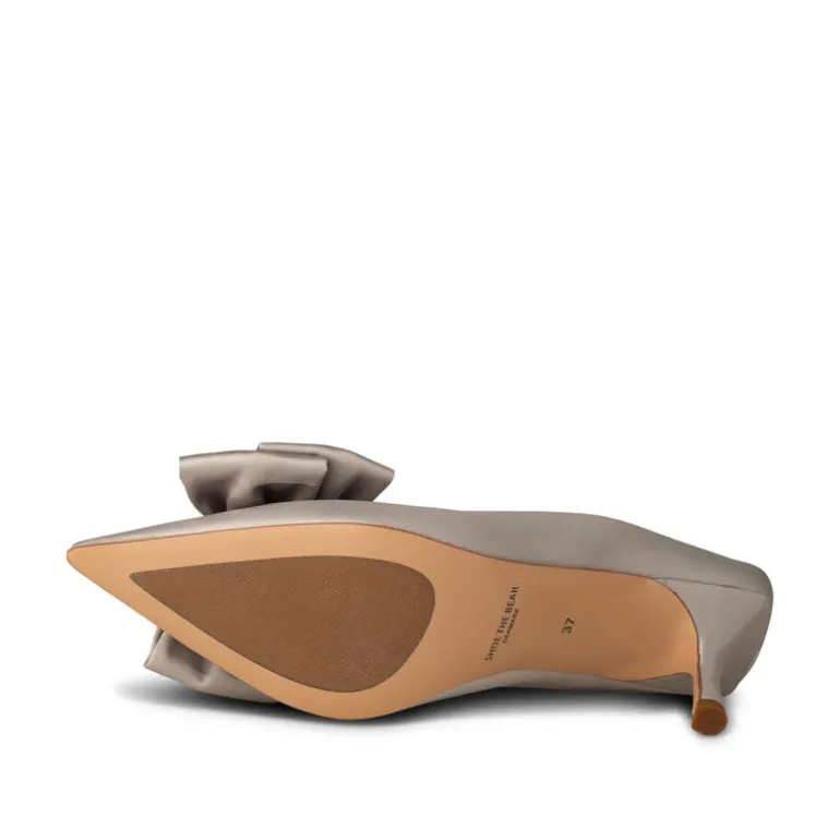 Shoe The Bear Karla Slingback in Grey/Silver