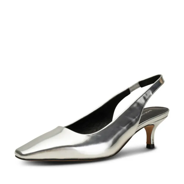 Shoe The Bear Maxine Slingback in Silver Metallic