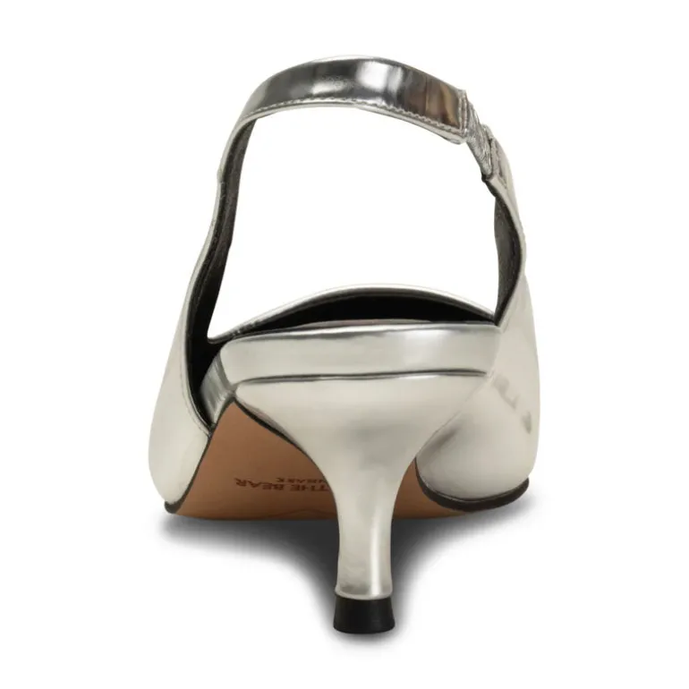 Shoe The Bear Maxine Slingback in Silver Metallic