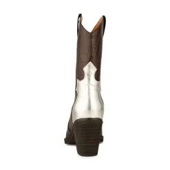 Shoe The Bear Nancy Western Croco Boots in Dark Brown