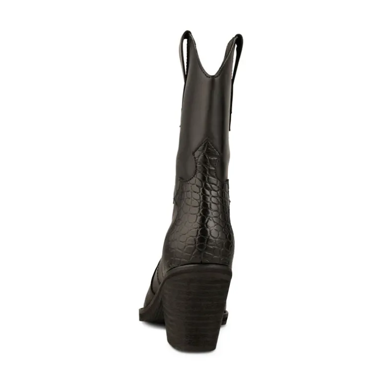 Shoe The Bear Nancy Western Boots in Black