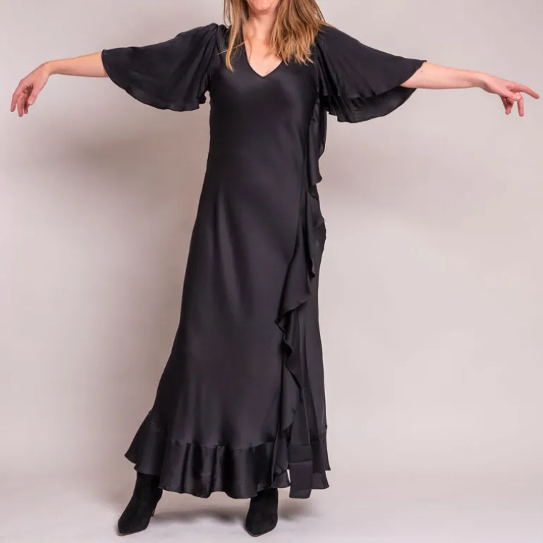 Silk95five Arizona Dress in Noir
