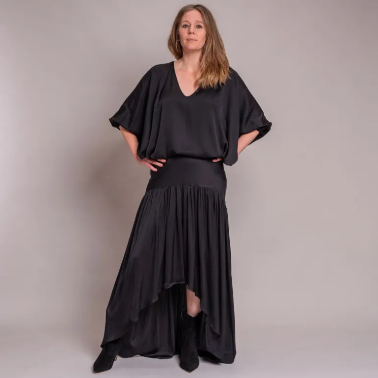 Silk95five Austin Top in Noir