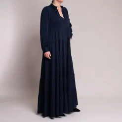 Silk95five Litcha Dress in Navy