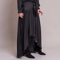 Silk95five Palm Royale Skirt in Noir