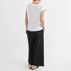 SKALL Andy Wide Neck Tee in Optic White