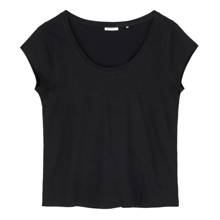 SKALL Andy Wide Neck Tee in Black