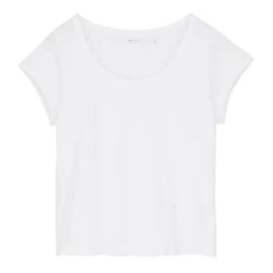 SKALL Andy Wide Neck Tee in Optic White