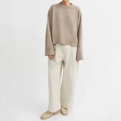 SKALL Campa Jumper in Light Brown Mouline