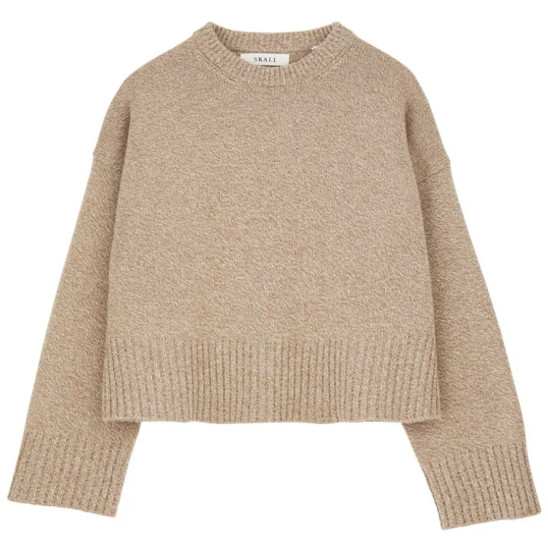 SKALL Campa Jumper in Light Brown Mouline