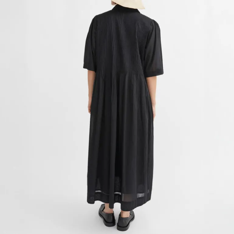 SKALL Dot Shirt Dress in Black