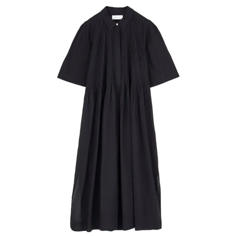 SKALL Dot Shirt Dress in Black
