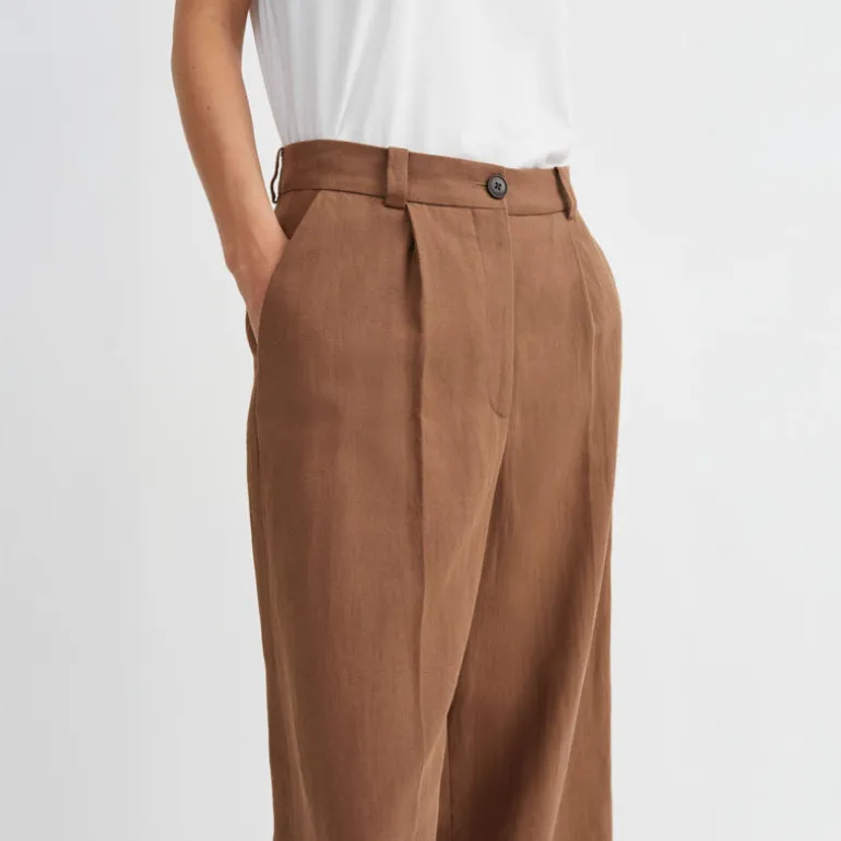 SKALL Emmeri Trousers in Warm Brown