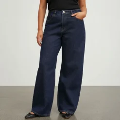 SKALL Willow Wide Leg Jeans in Indigo Blue
