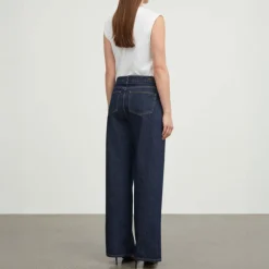 SKALL Willow Wide Leg Jeans in Indigo Blue
