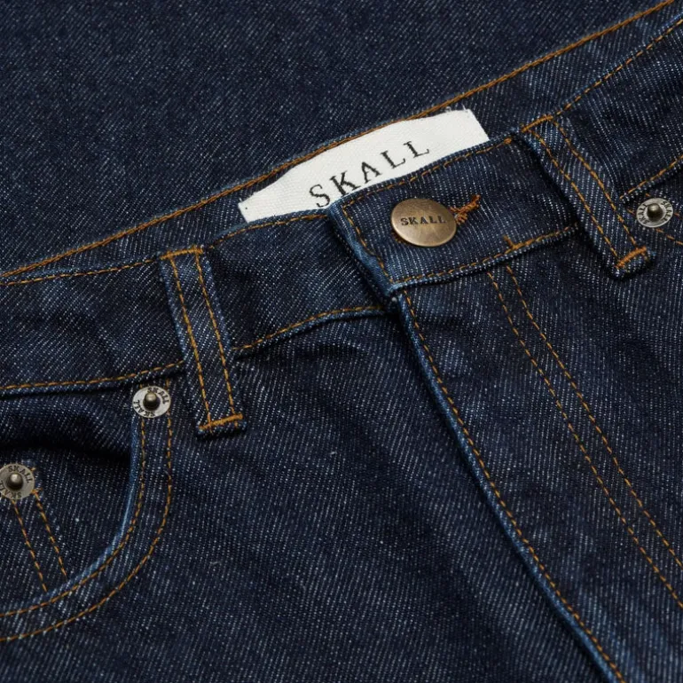 SKALL Willow Wide Leg Jeans in Indigo Blue