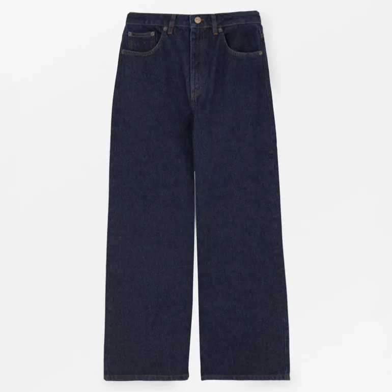 SKALL Willow Wide Leg Jeans in Indigo Blue