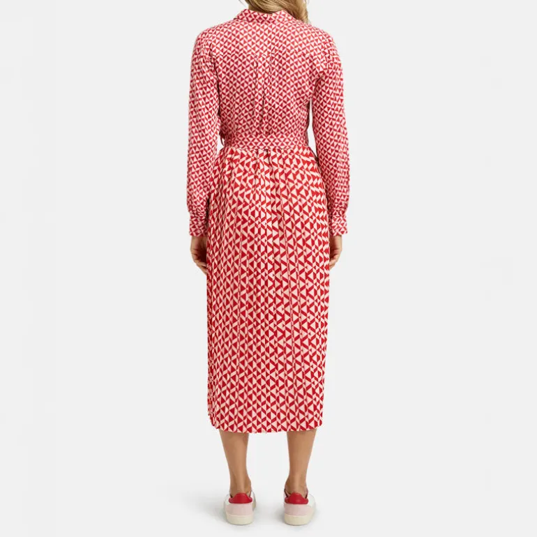 SMITH & SOUL Plisse Dress in Rose Print