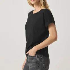 SPLENDID Skye Slub Tee in Black
