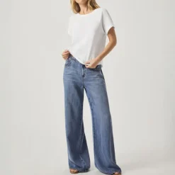 SPLENDID Skye Slub Tee in White