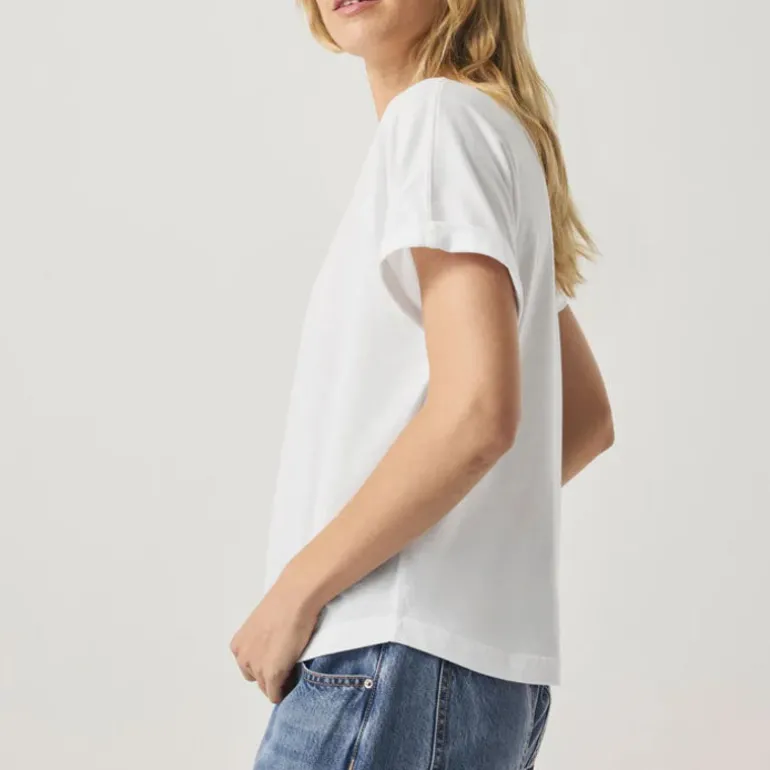 SPLENDID Skye Slub Tee in White