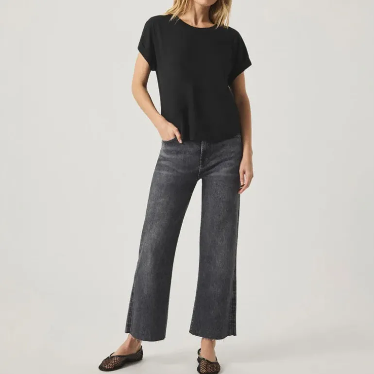 SPLENDID Skye Slub Tee in Black