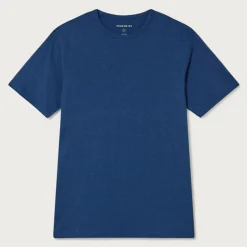 THINKING MU Hemp T Shirt in Blue Night
