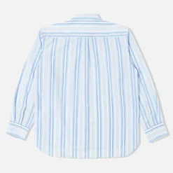UNIVERSAL WORKS Lazy Days Shirt in White/Blue