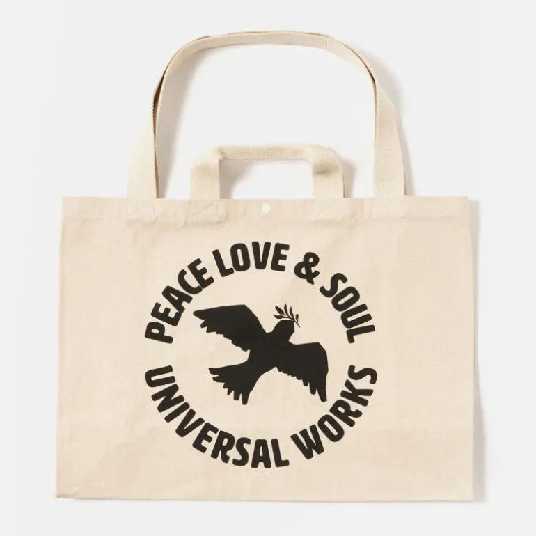 UNIVERSAL WORKS Market Tote in Ecru