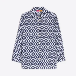 VILAGALLO Poline Shirt in Ikat Print