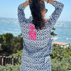 VILAGALLO Poline Shirt in Ikat Print