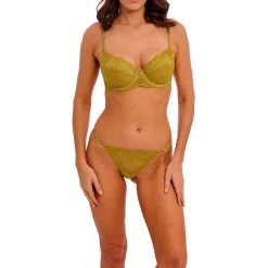 Wacoal Natsuki Lace Balcony Bra in Antique Gold