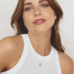 Wanderlust Life Fine Chord Necklace in Mint Green Amethyst